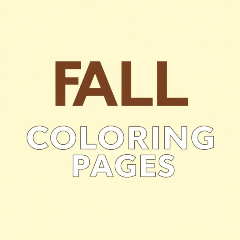 Fall Coloring Pages