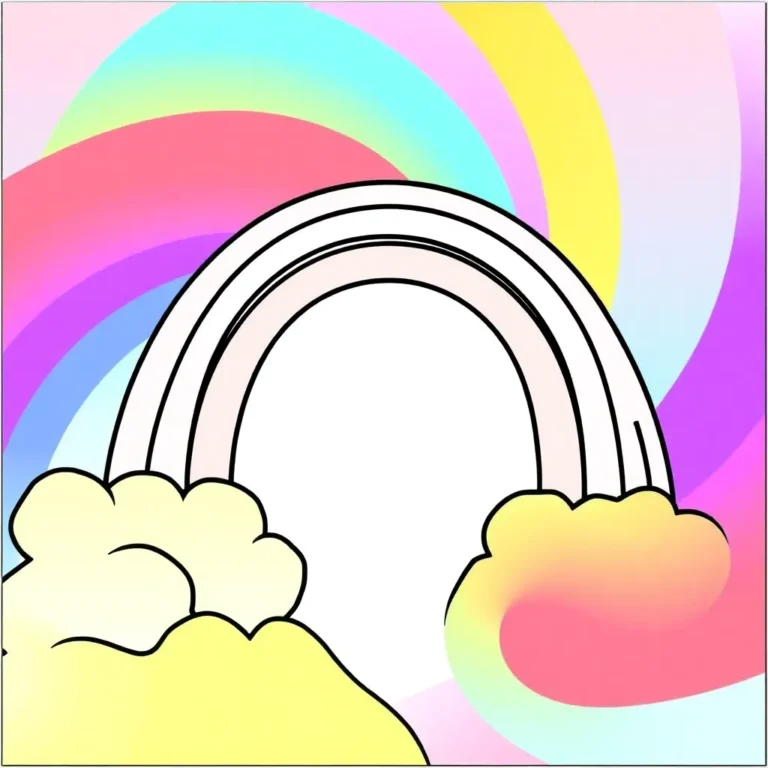 rainbow coloring pages